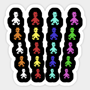 Jet Set Willy 8 Bit Art Sticker